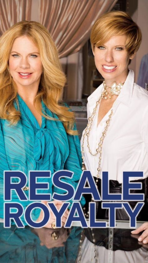 Diana and Laura McCarthy poses with "Resale Royalty" written across the bottom of the image.