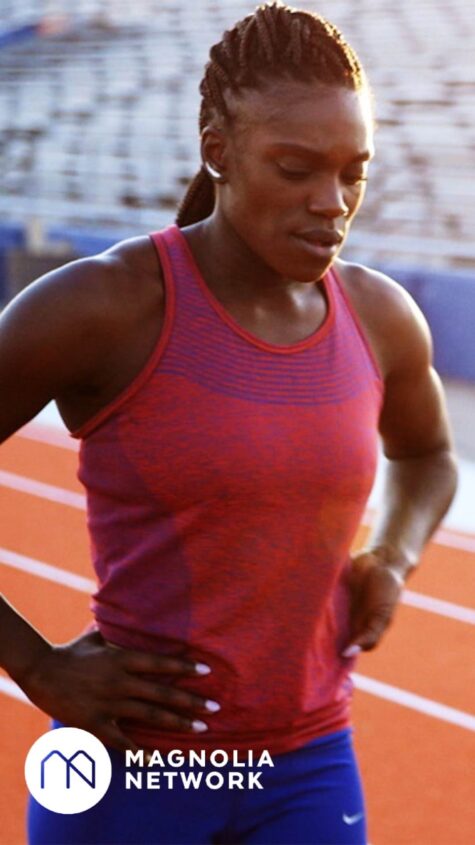 Dawn Harper Nelson, a former Olympic runner, trains to come out of retirement.